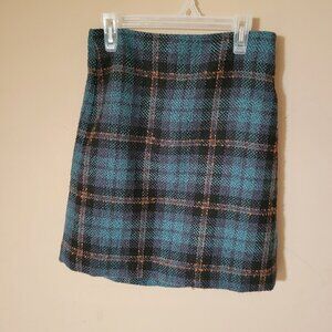Colorful Plaid Mini-Skirt